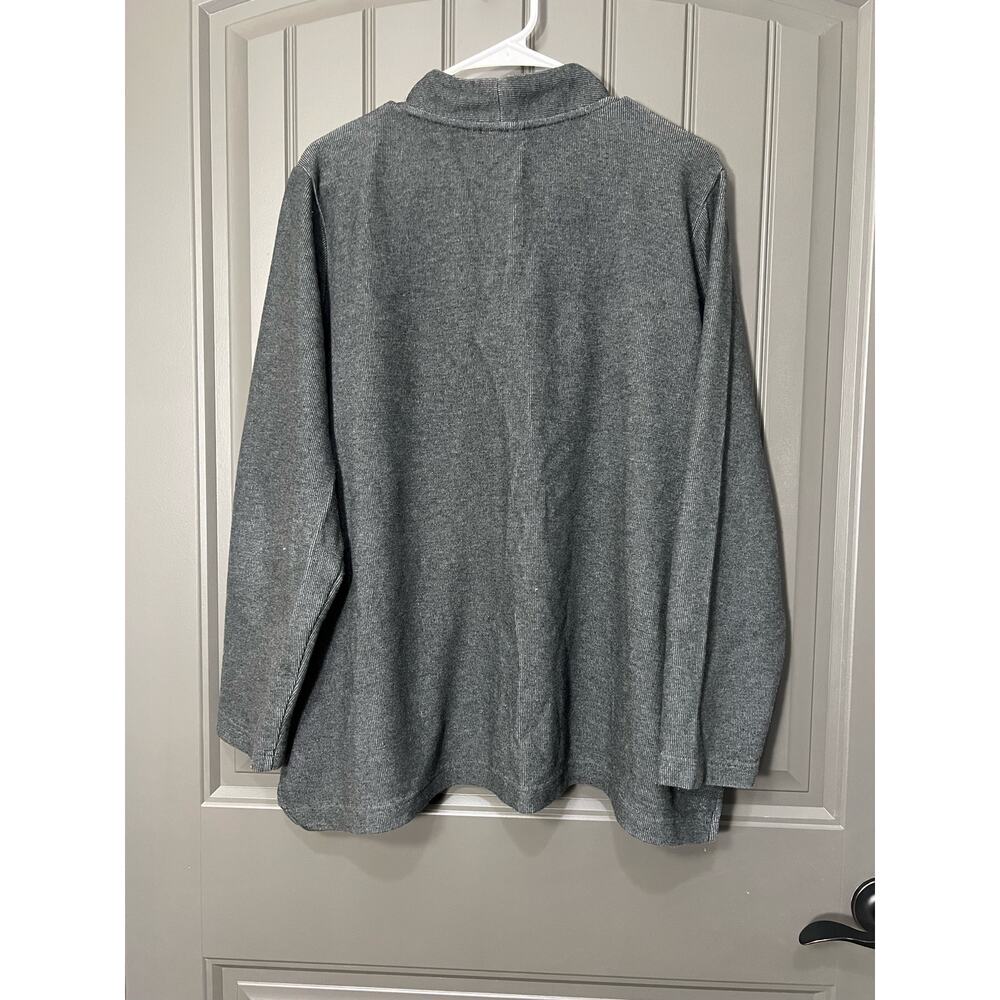 Croft and Barrow Gray Pullover V Neck Sweater Size 2x